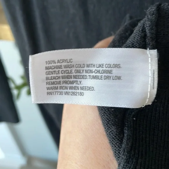 Mossimo Lightweight Black Cardigan Sz XS - Picture 4 of 4